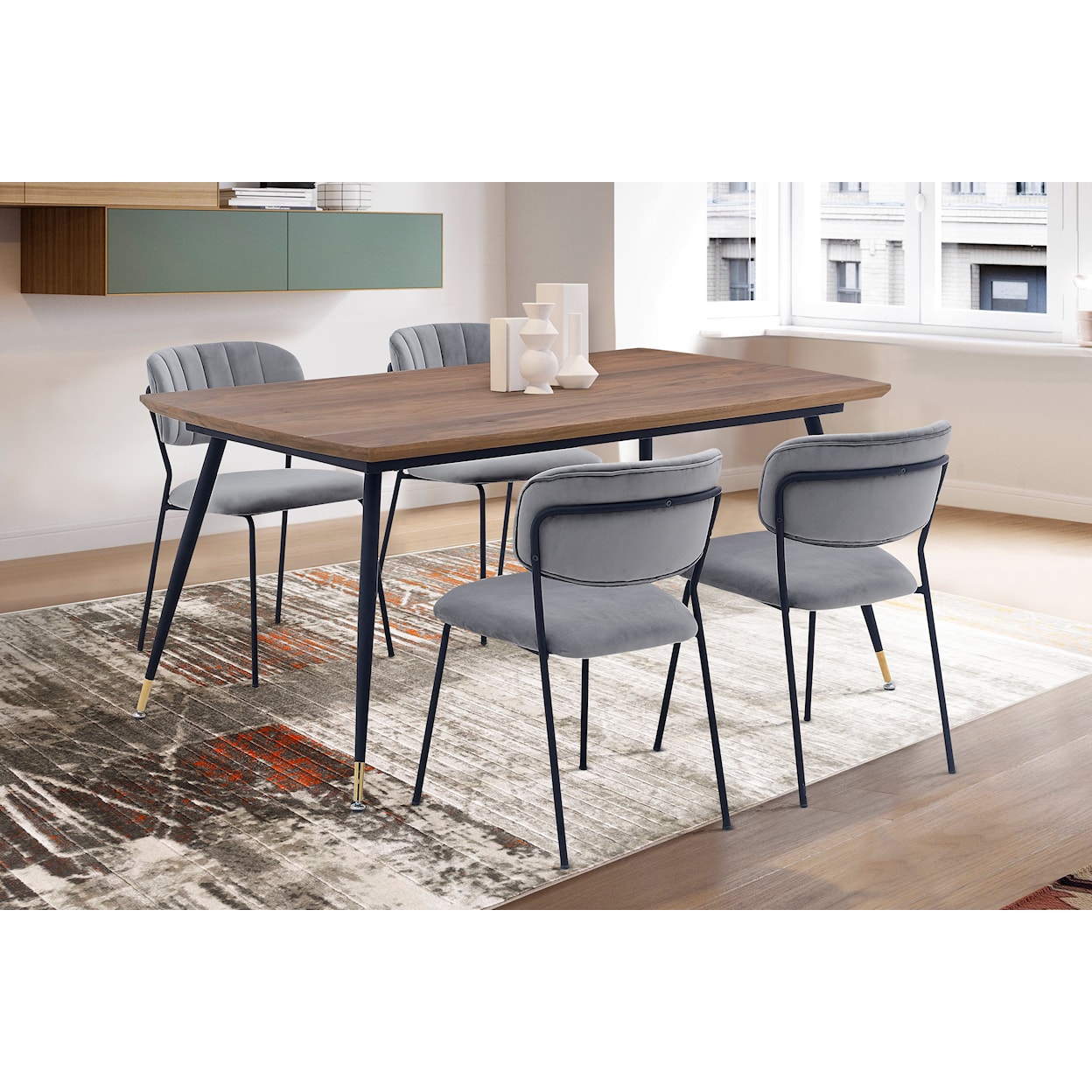 Armen Living Messina/Carlo Dining Set