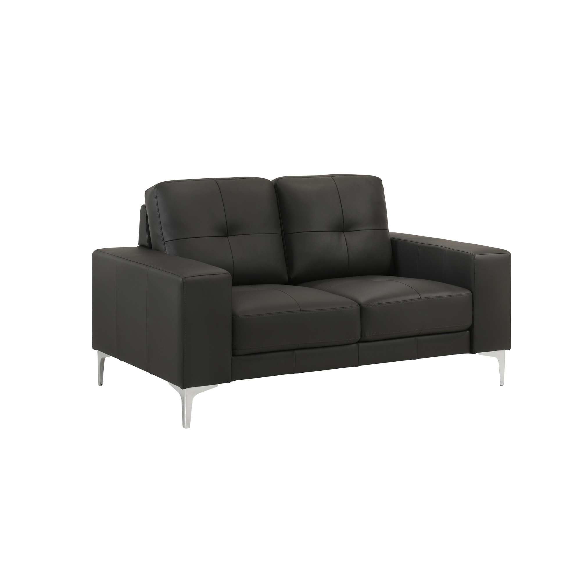 Armen Living Faelin 2-pc. Top-Grain Leather Living Room Set