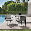 Armen Living Grand Set of 2 Outdoor Dining Chairs