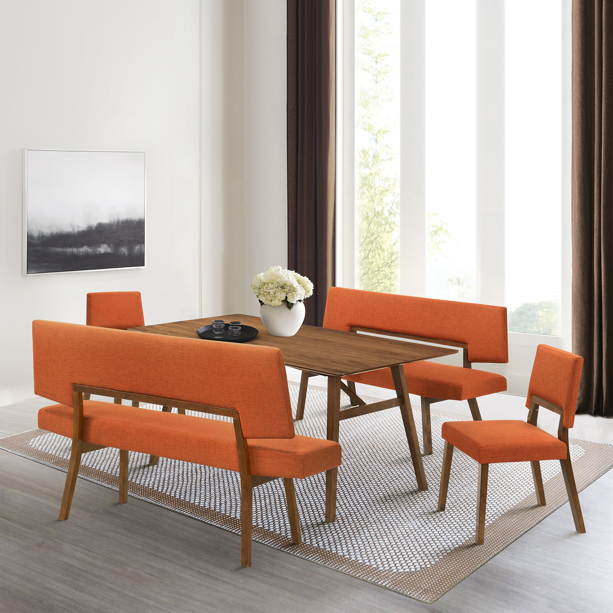 Armen Living Channell Dining Set