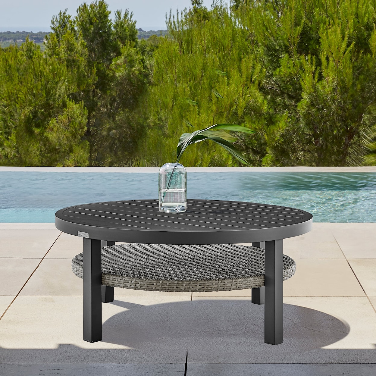 Armen Living Aileen Outdoor Coffee Table