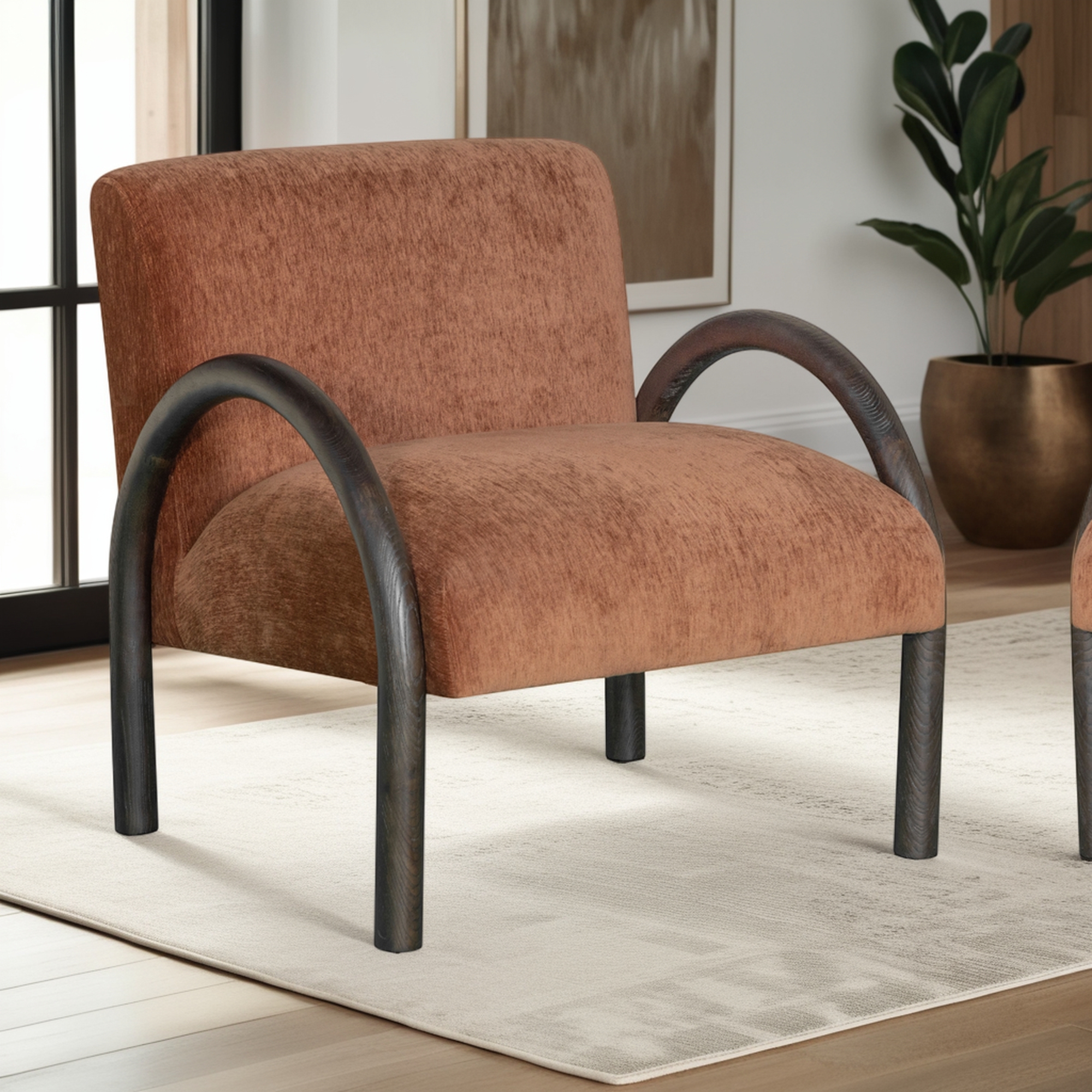 Armen Living Rae Retro Accent Chair