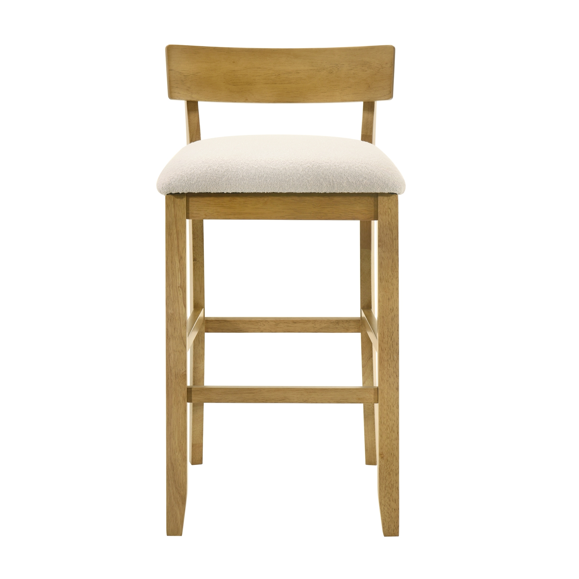 Upholstered Low-Back Fixed Barstool