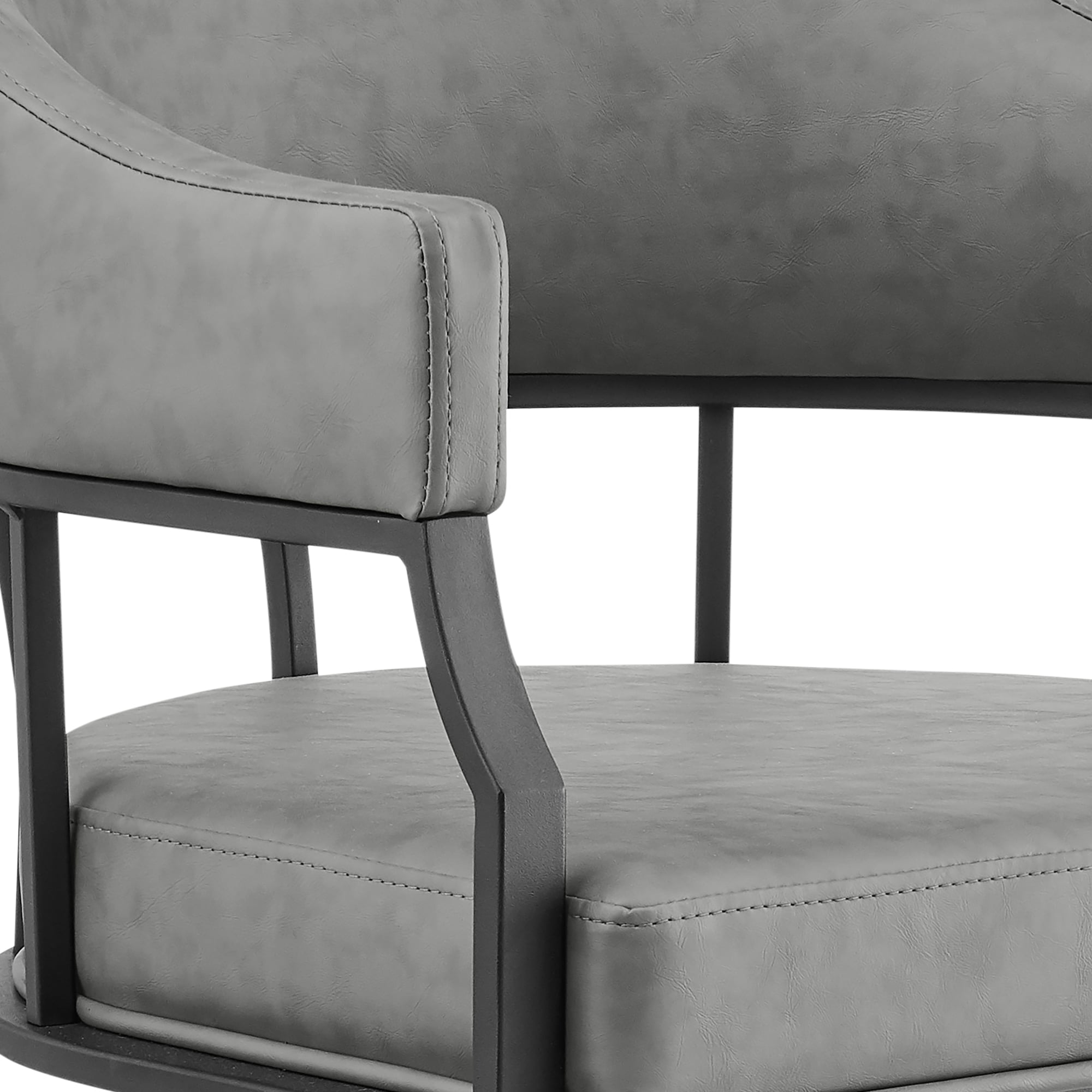 Armen Living Tibet Swivel Dining Chair w/ Casters