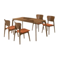 Walnut/Orange
