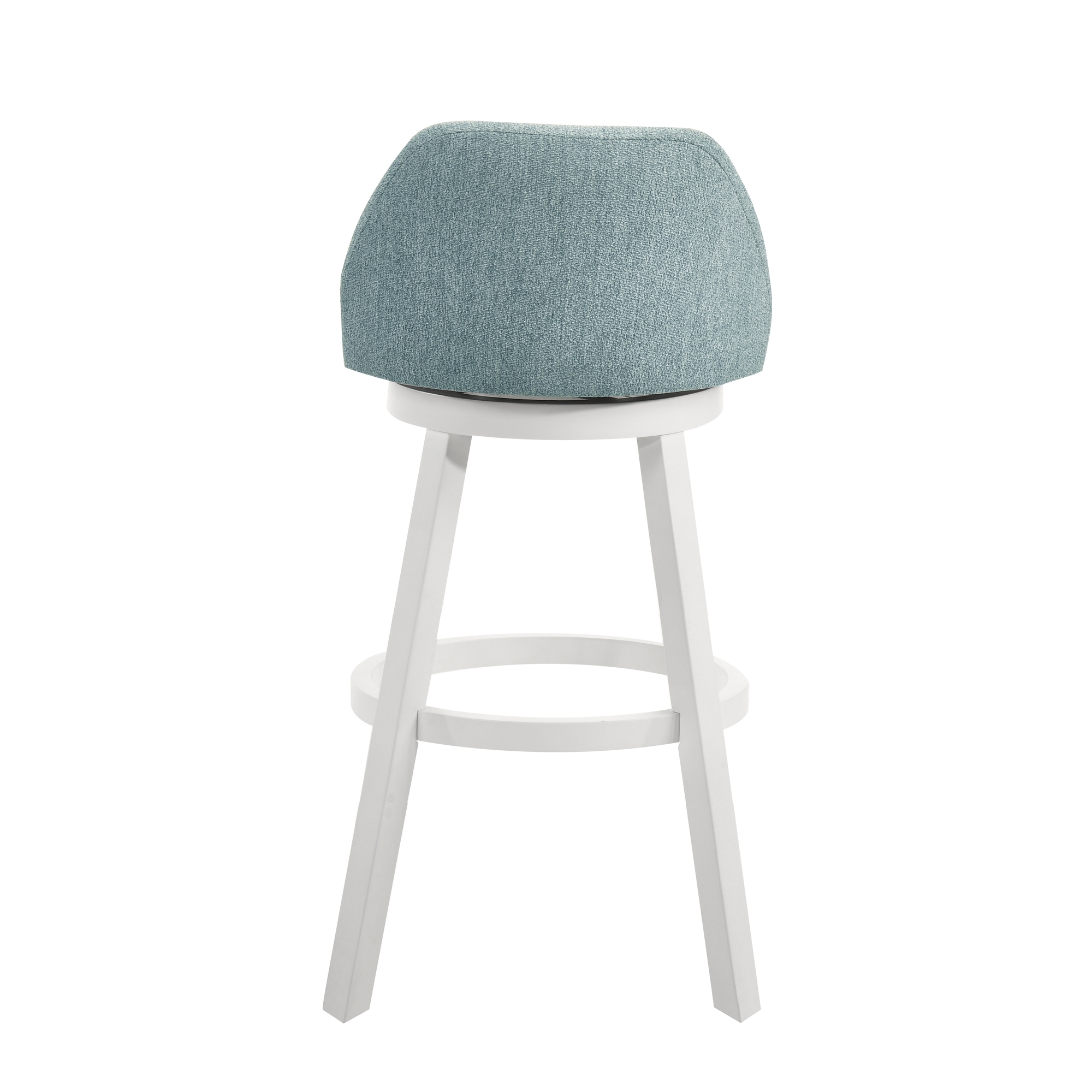 Low Curved-Back Swivel Barstool