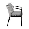 Armen Living Palma  Outdoor Patio Dining Chairs in Aluminum 