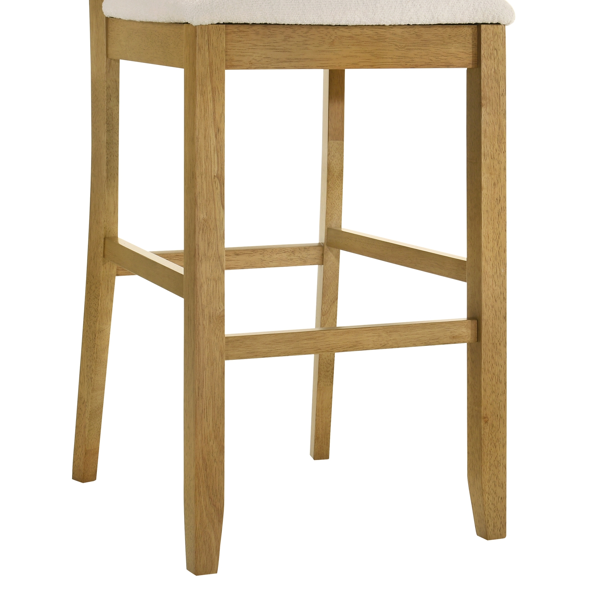 Upholstered Low-Back Fixed Barstool