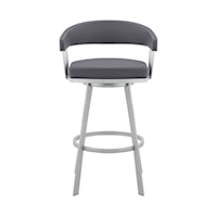 Transitional Bar-Height Swivel Stool