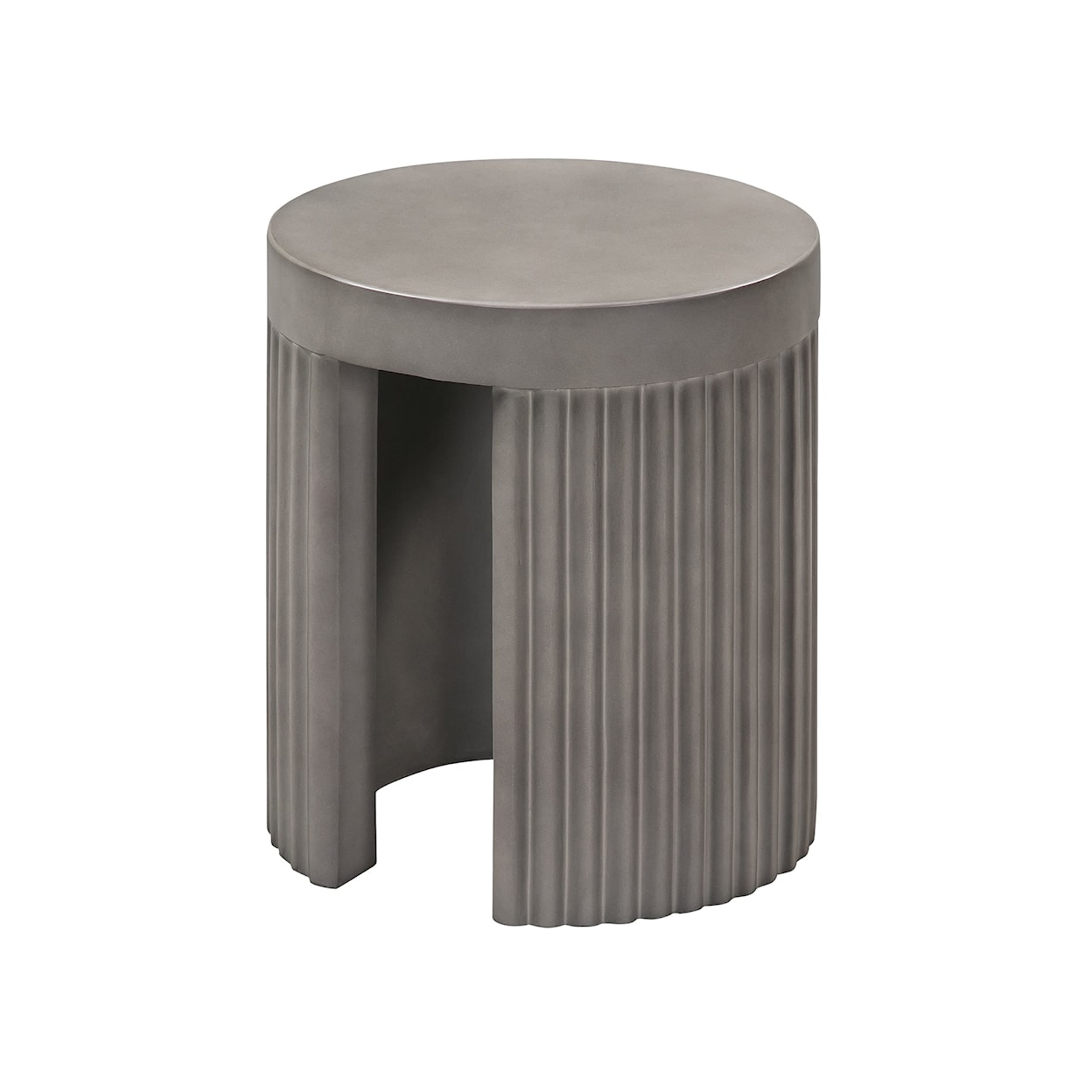 Armen Living Wave Indoor/Outdoor Stool End Table