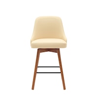 Contemporary Counter-Height Swivel Stool