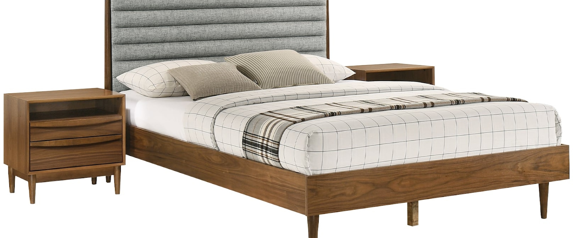Contemporary Queen 3-Piece Wood Bedroom Set