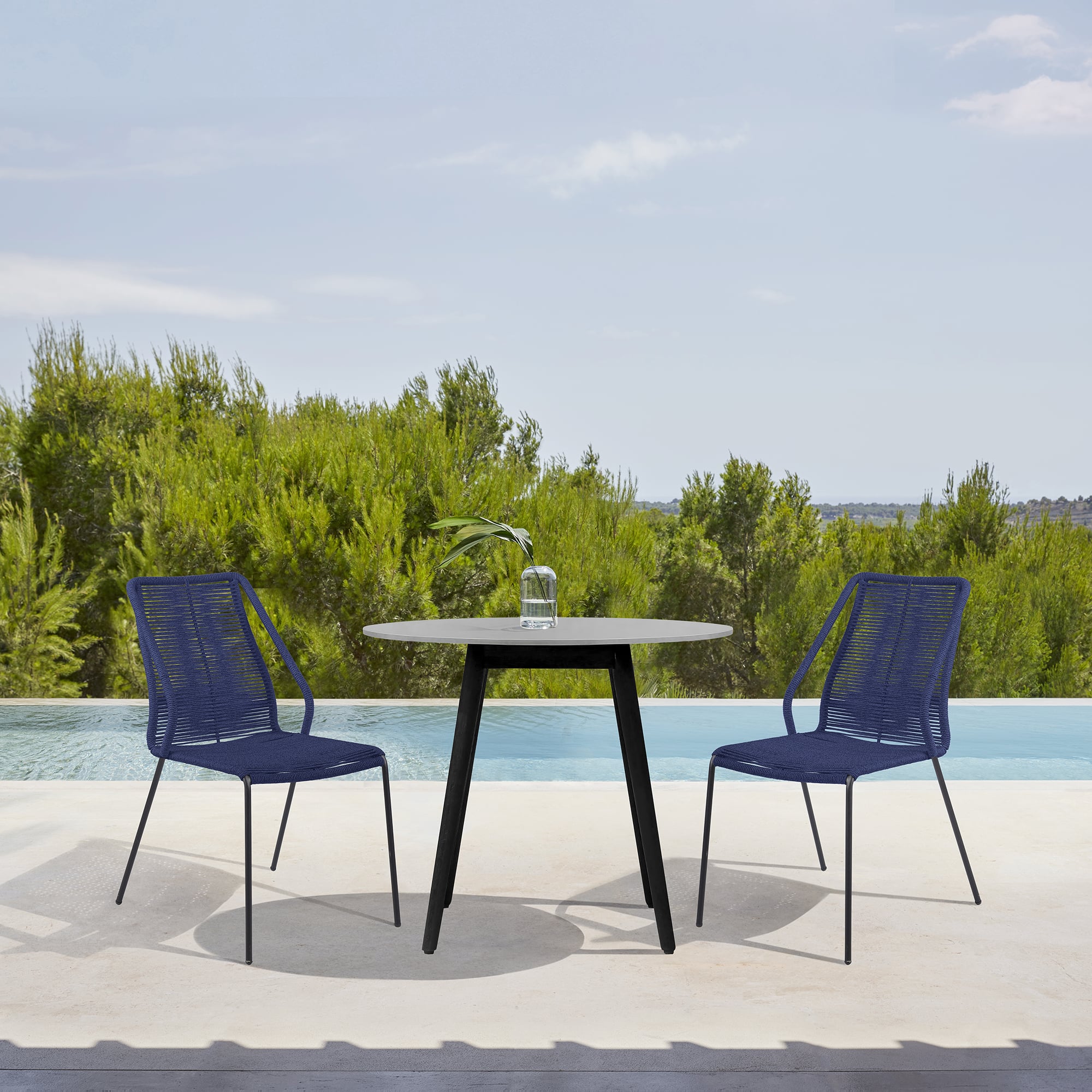Armen Living Kylie / Clip 3-Piece Outdoor Dining Set