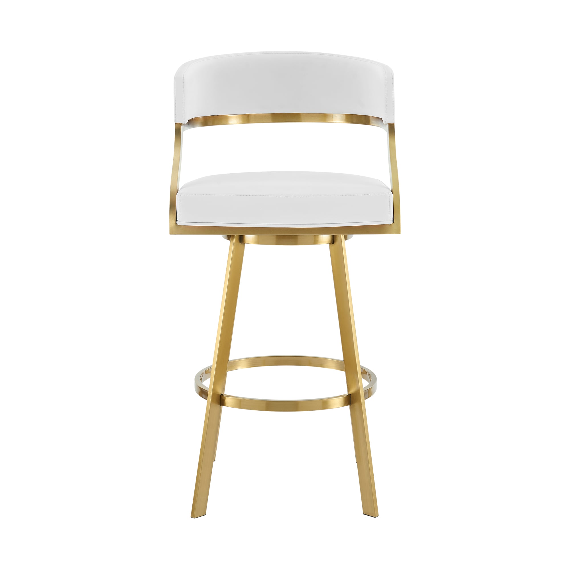 Gold Stainless Steel Swivel Stool