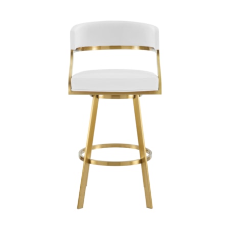 Gold Stainless Steel Swivel Stool