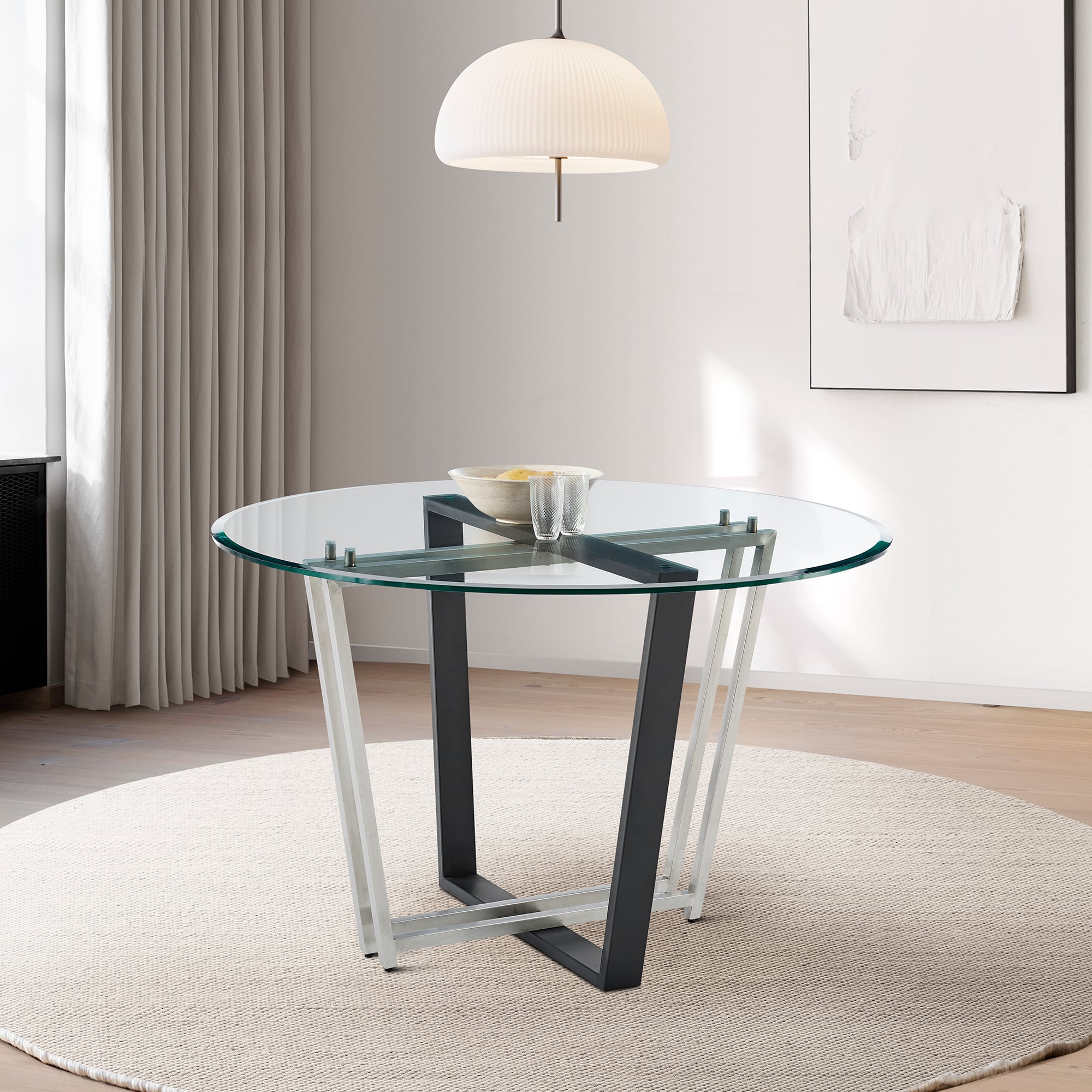 Armen Living Devi Round Dining Table