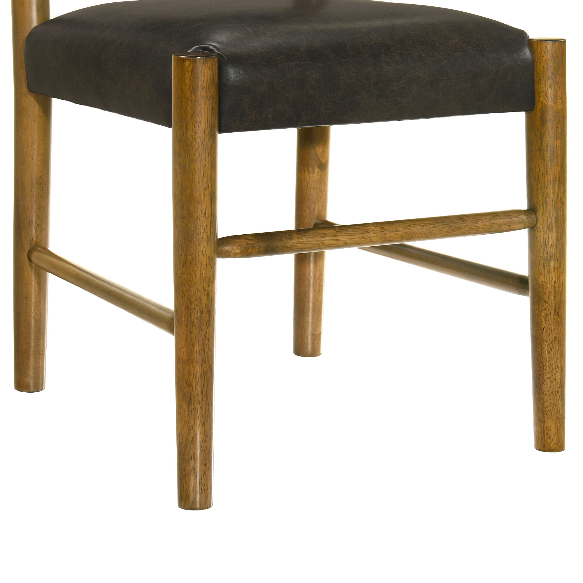 Armen Living Bennet Faux-Leather Upholstered Dining Side Chair