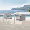 Armen Living Rhodes 2-Piece Outdoor Dining Chair Set