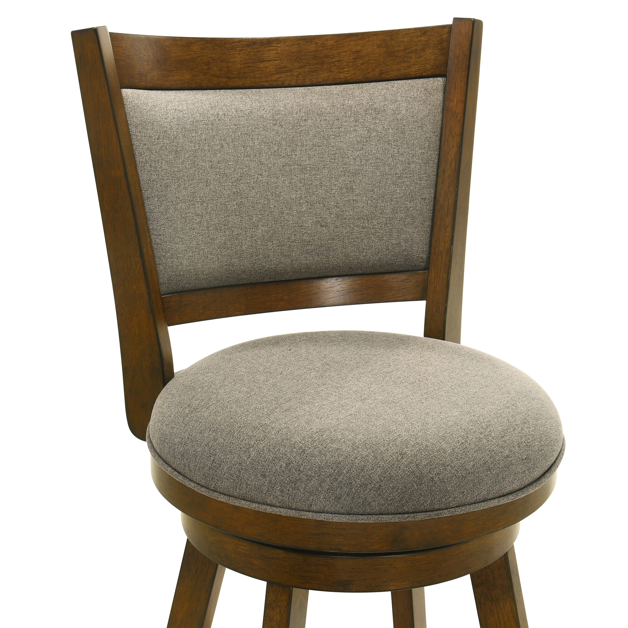 Armen Living Aiden Upholstered Bar-Height Swivel Stool