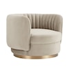 Armen Living Davy Swivel Chair