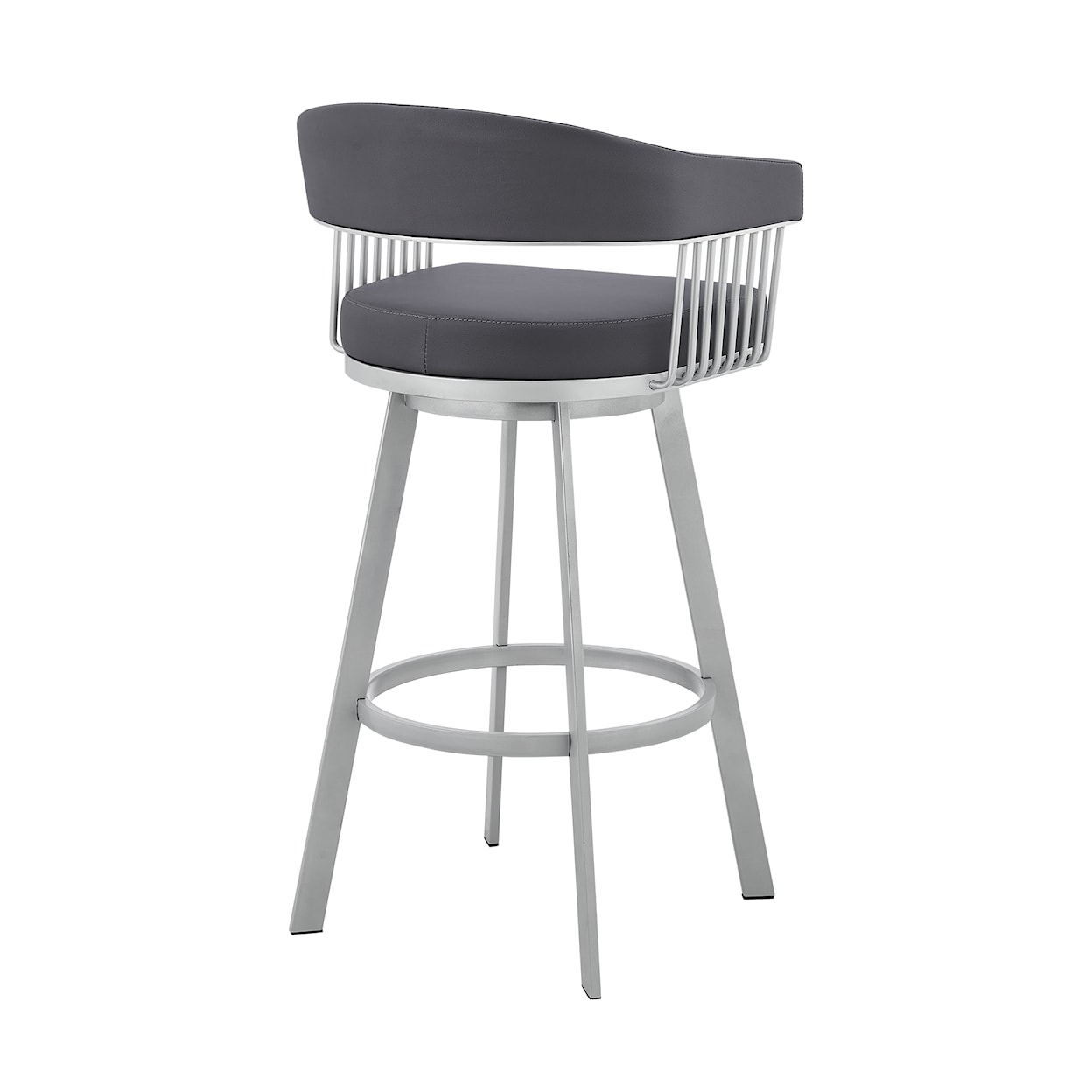 Armen Living Bronson Bar-Height Swivel Stool