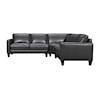 Armen Living Summit 3-Piece Leather Sectional