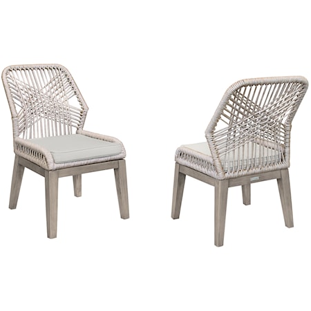 Set of 2 Outdoor Side Chairs