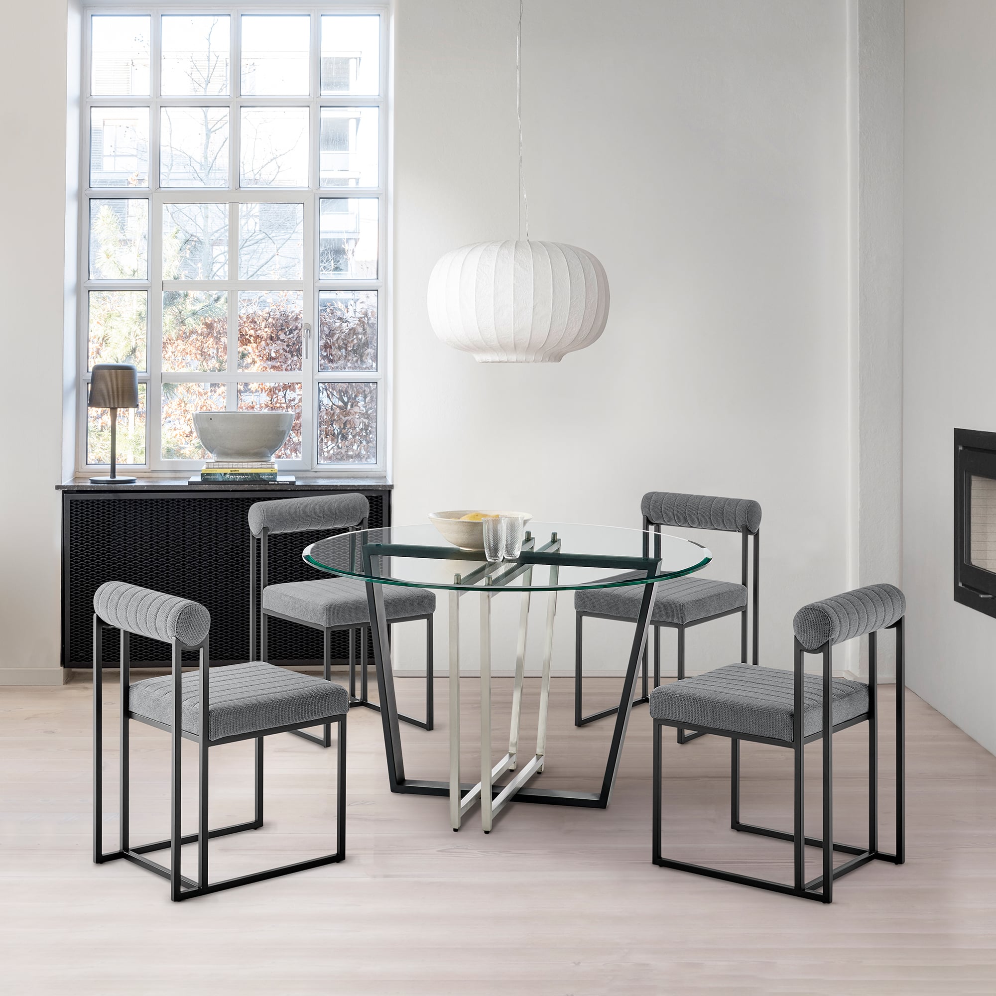 Armen Living Devi / Anastasia 5-Piece Dining Set