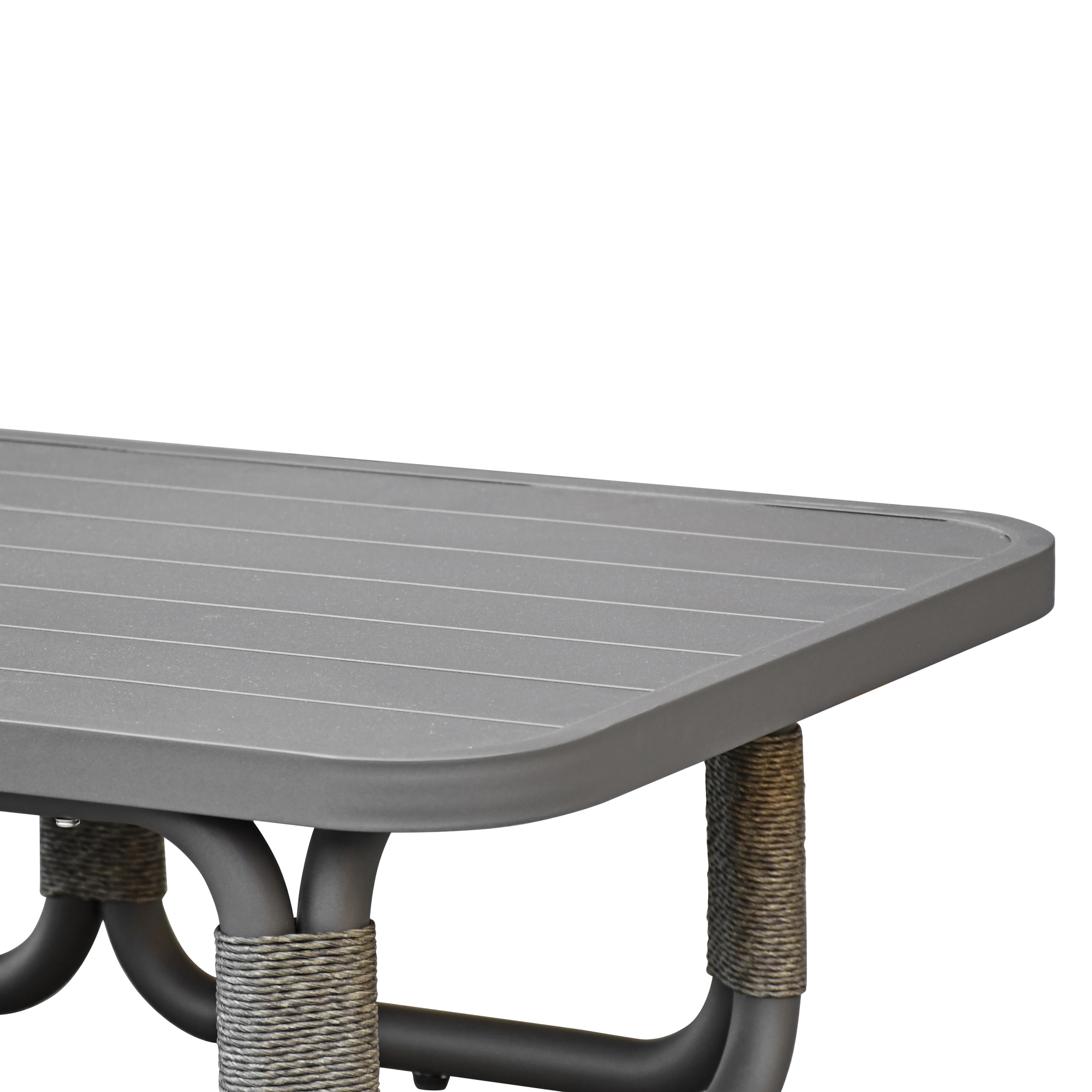 Armen Living Dorado Outdoor 50" Rect. Aluminum Coffee Table