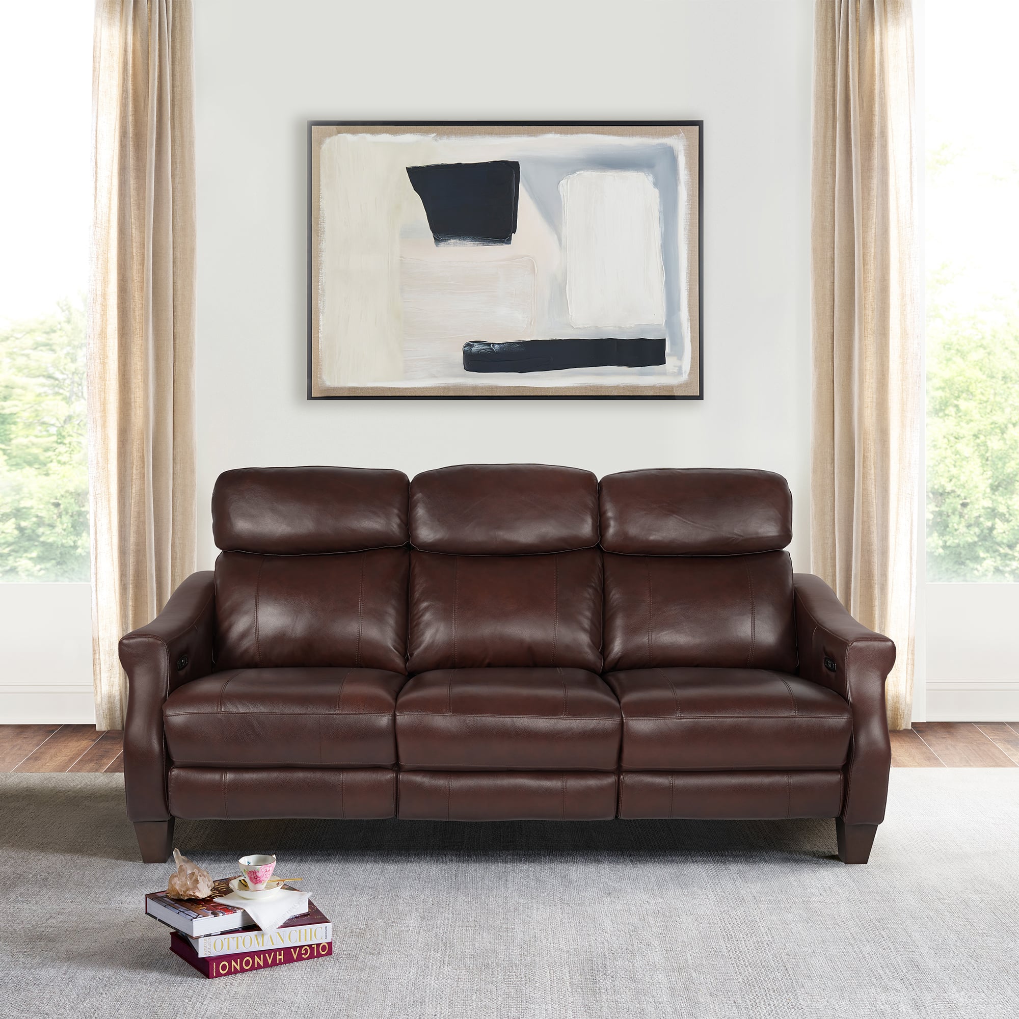Armen Living Felicity Zero Gravity Power Reclining Sofa