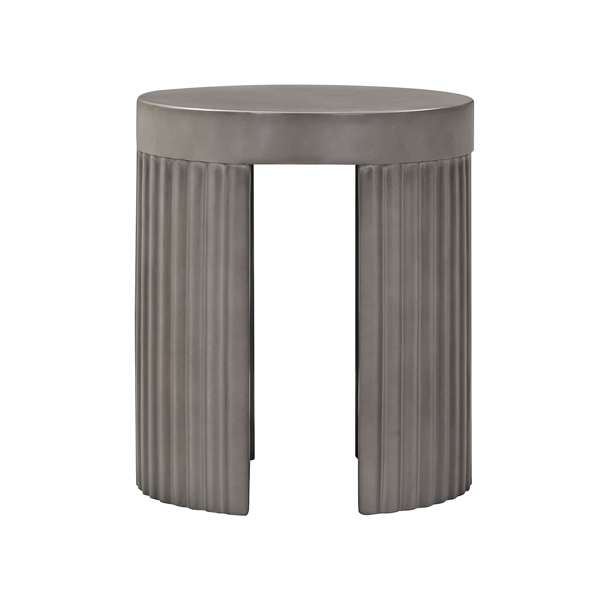 Armen Living Wave Indoor/Outdoor Stool End Table
