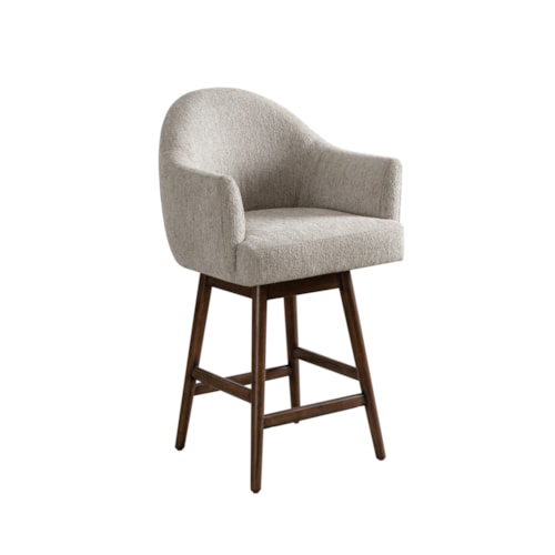 Contemporary Upholstered Swivel Counter Chair