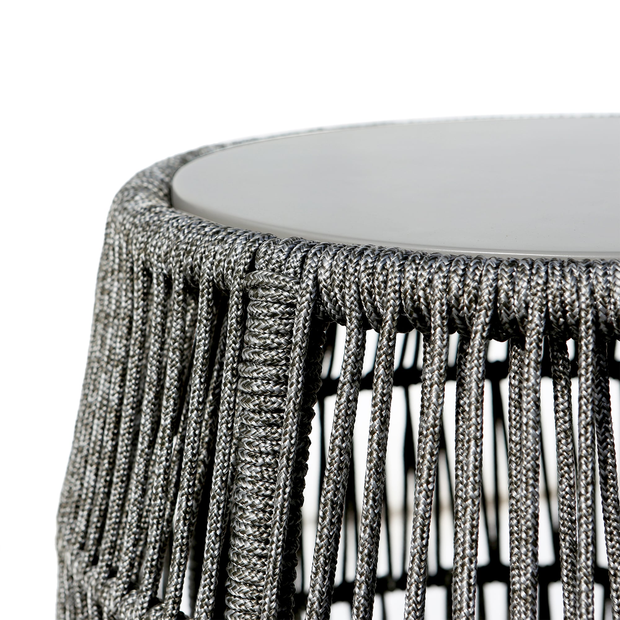 Armen Living Opus Outdoor Stool End Table