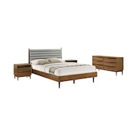 Contemporary Queen 4-Piece Wood Bedroom Set