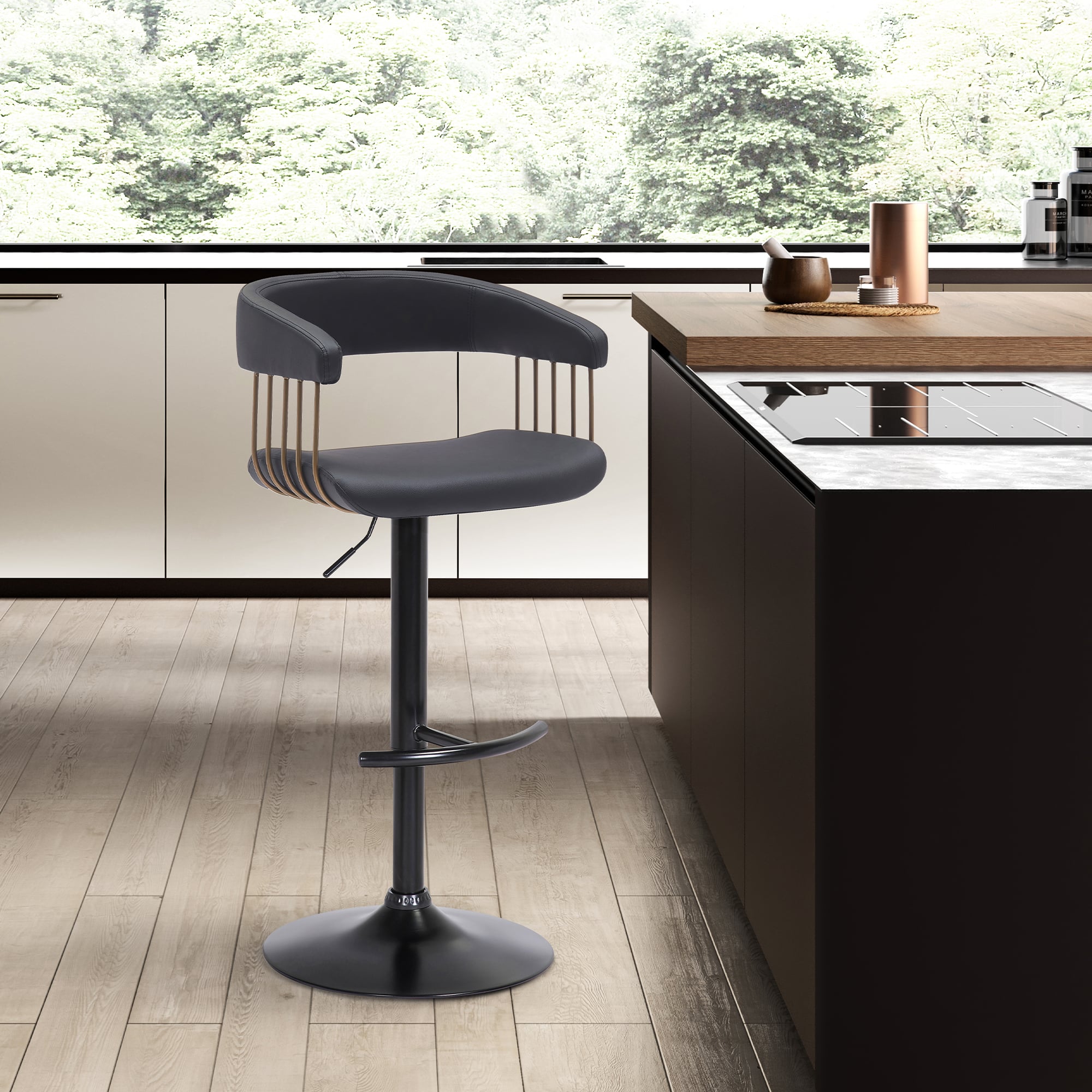 Armen Living Calista Adjustable Stool