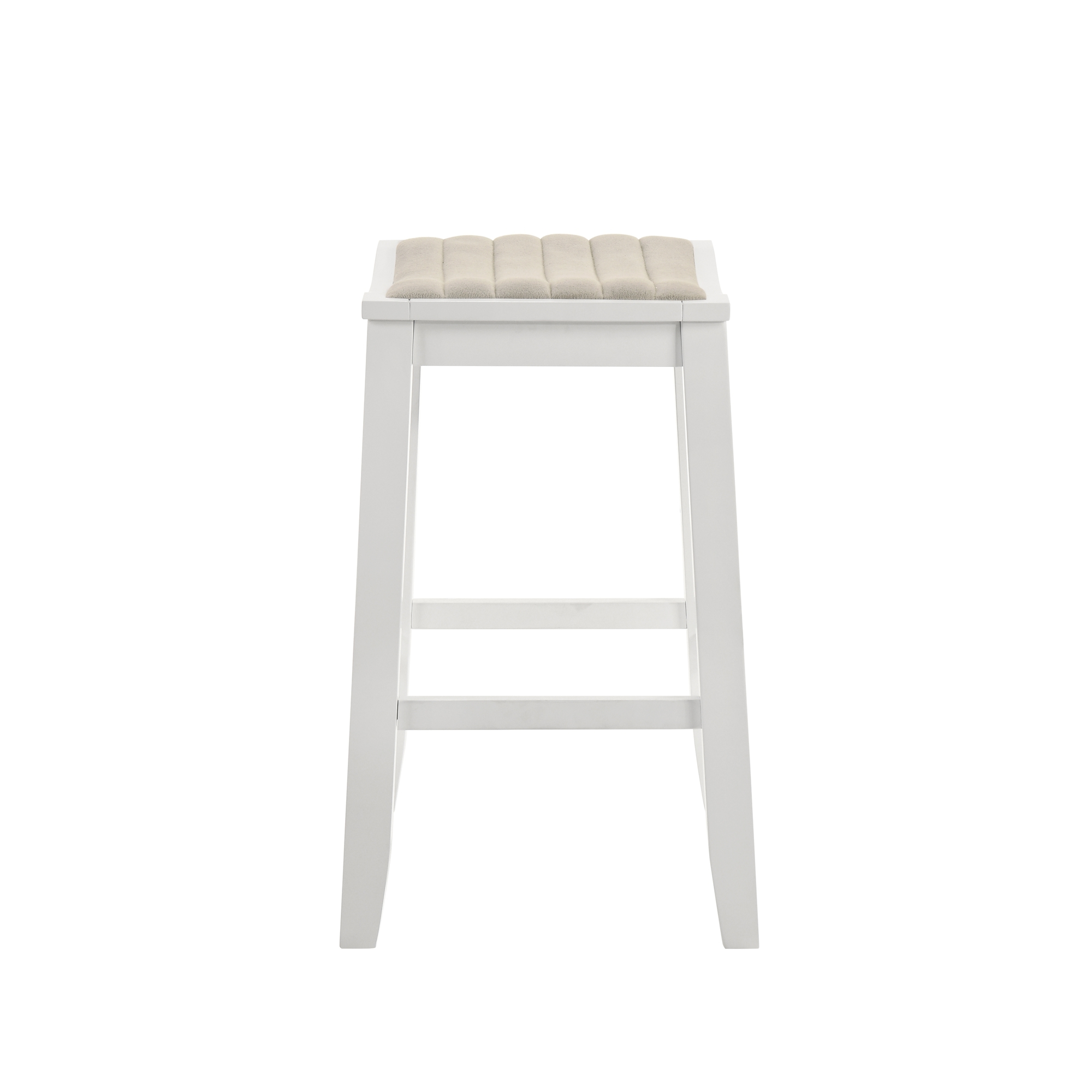 Armen Living Iyani Backless Counter Stool w/Upholstered Seat