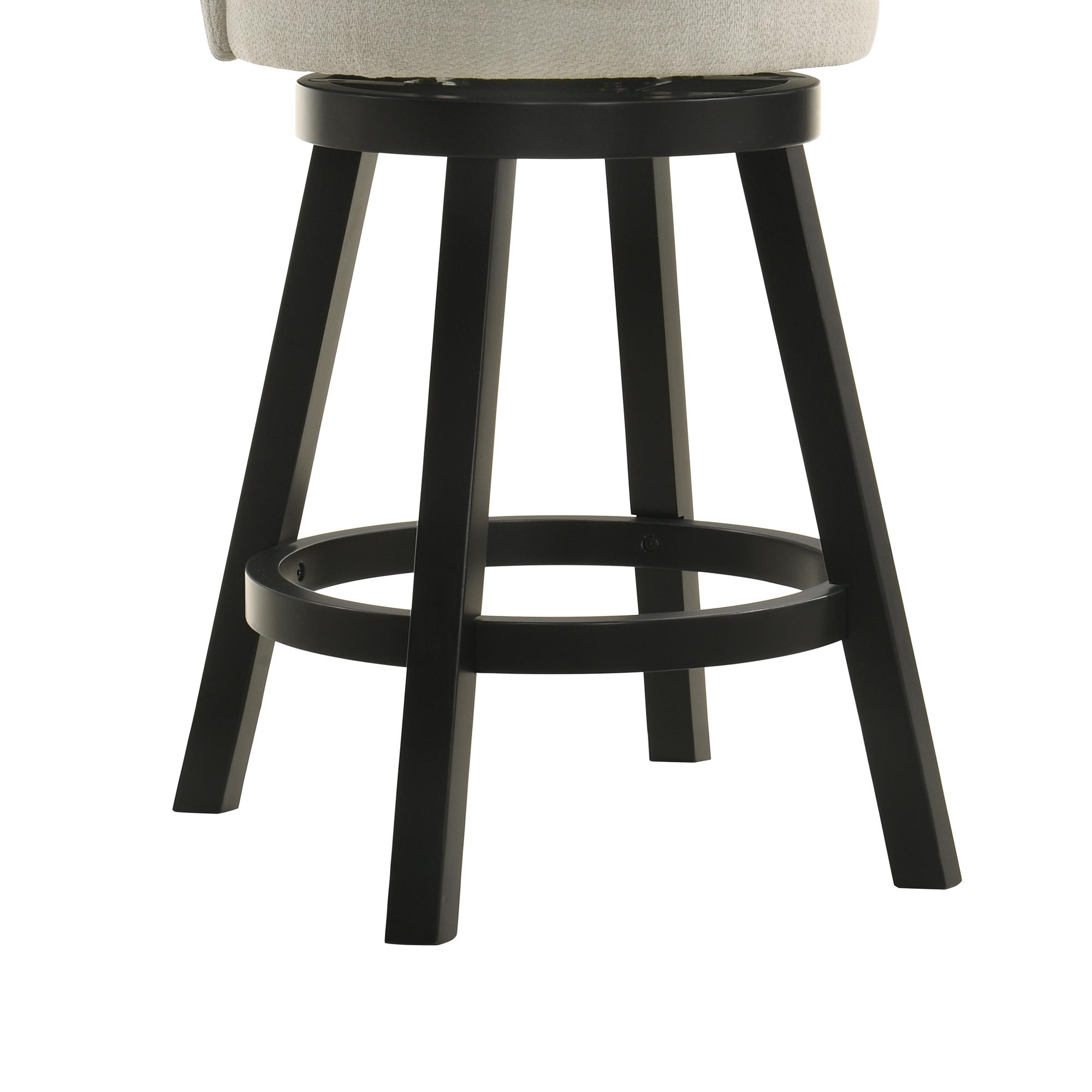 Armen Living Erika Low Curved-Back Swivel Counter Stool