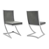 Contemporary Stainless Steel Dining Room Chair