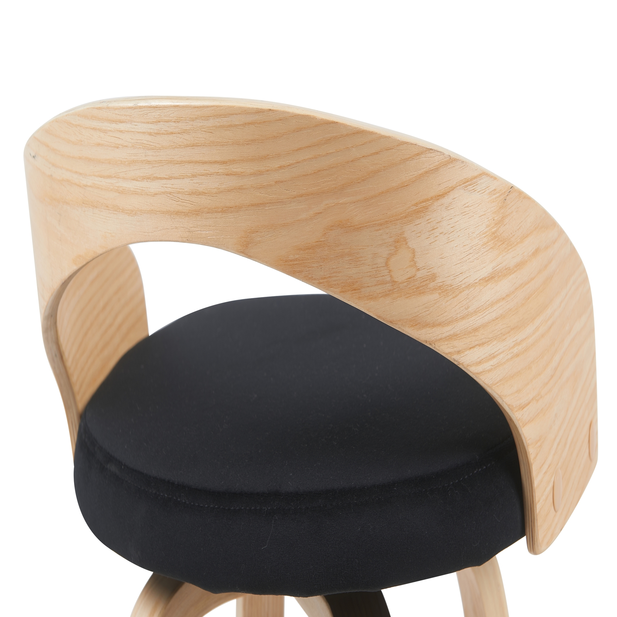 Open-Back Swivel Counter Stool