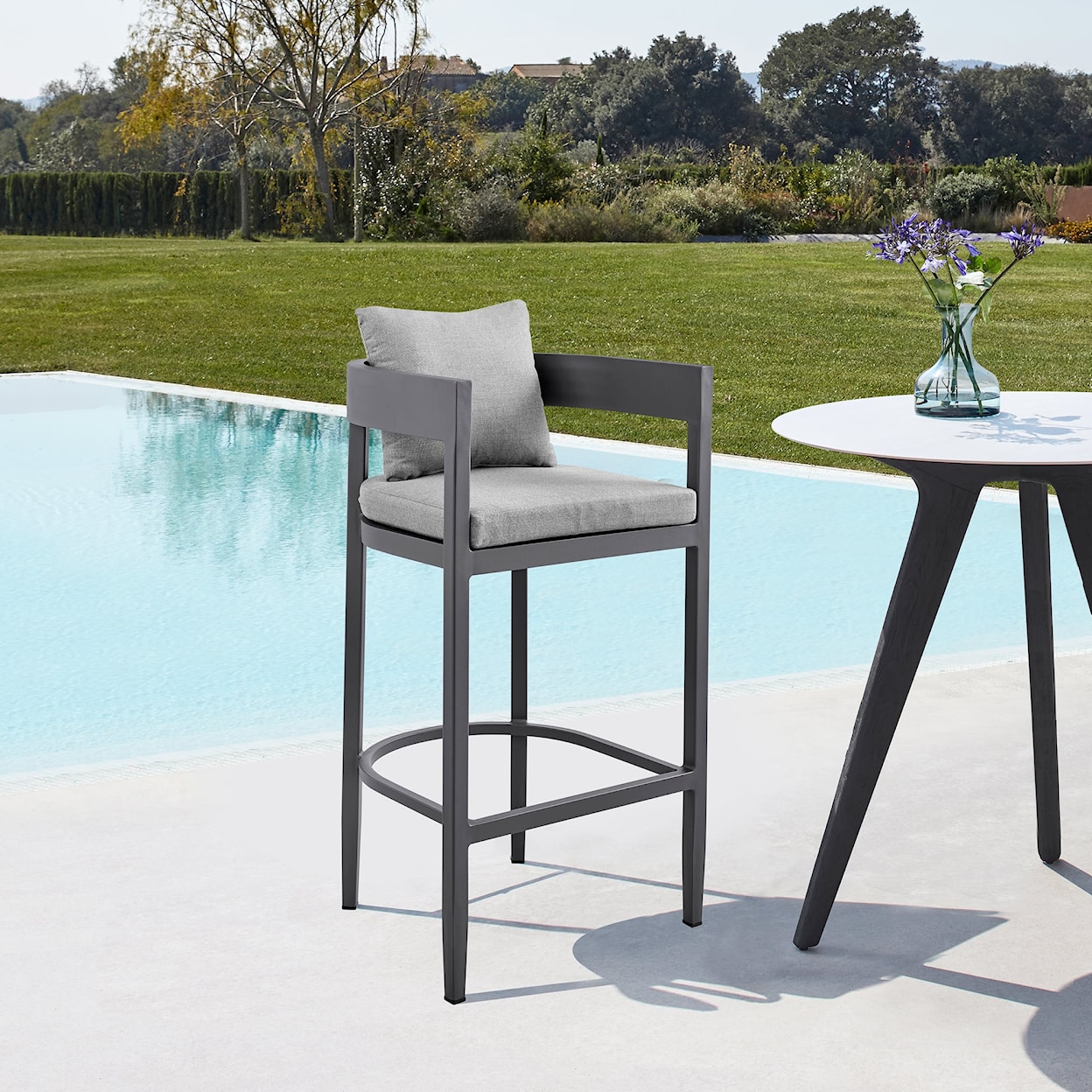 Armen Living Argiope Outdoor Counter Stool