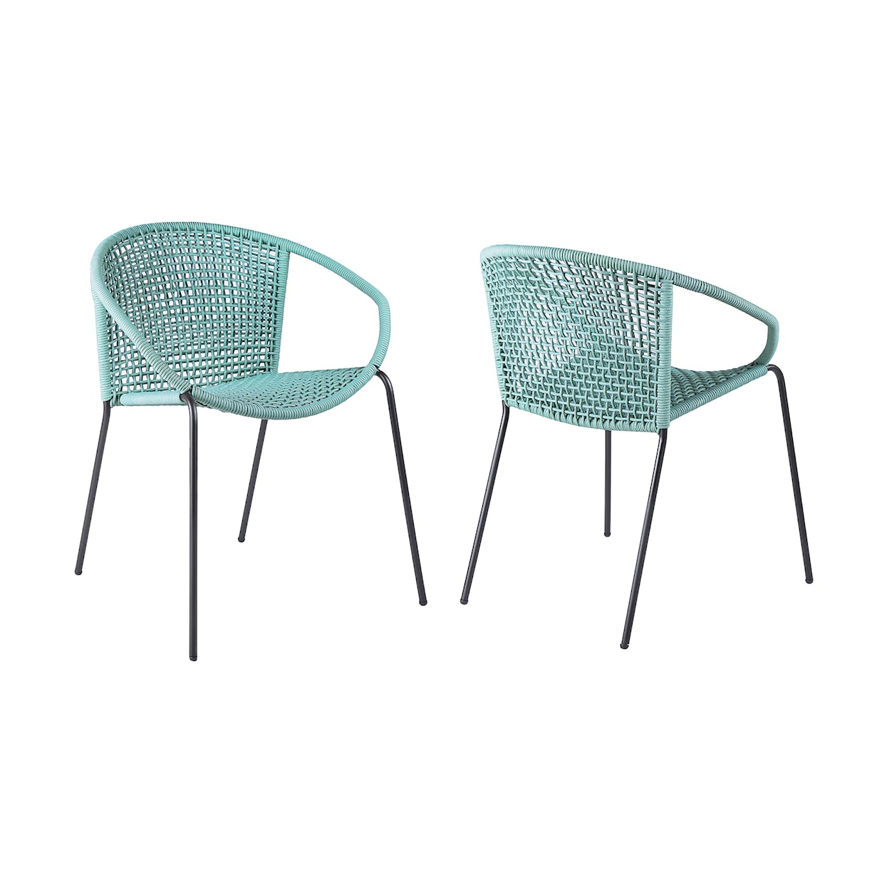 Armen Living Snack Outdoor Dining Chair