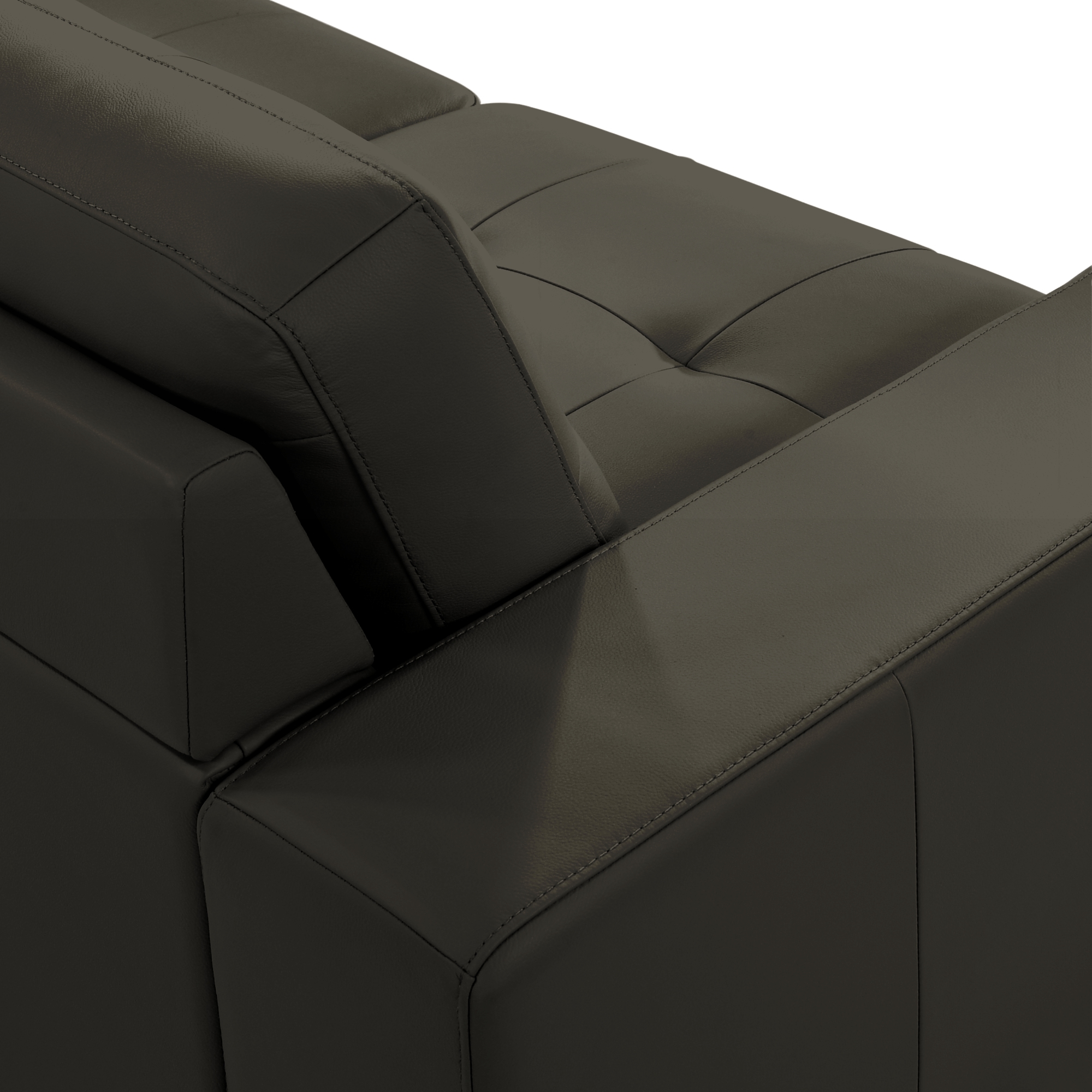3-pc. Genuine Leather Sectional Sofa