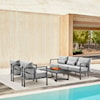 Armen Living Venice Outdoor 4-Piece Conversation Set