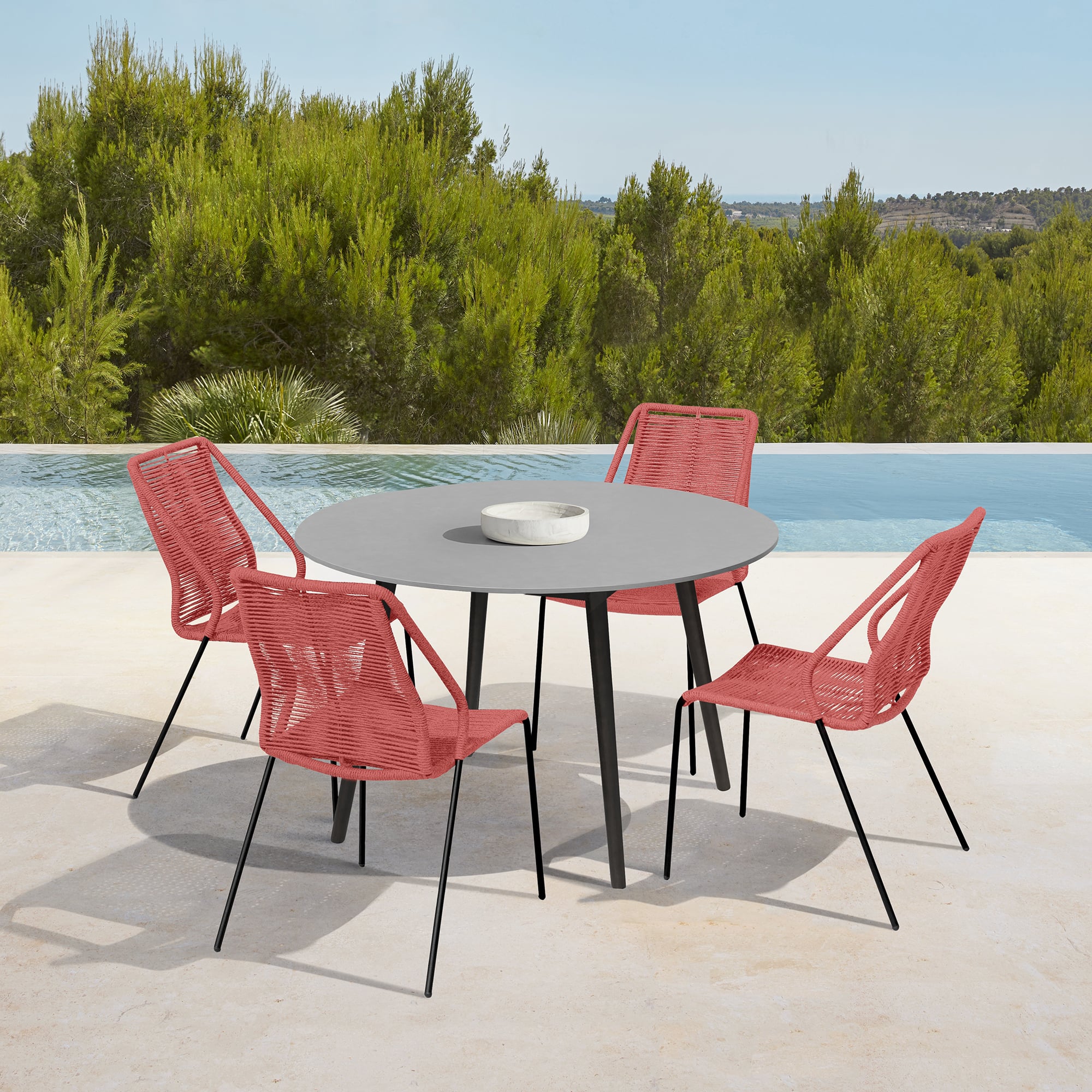 Armen Living Kylie / Clip 5-Piece Outdoor Dining Set