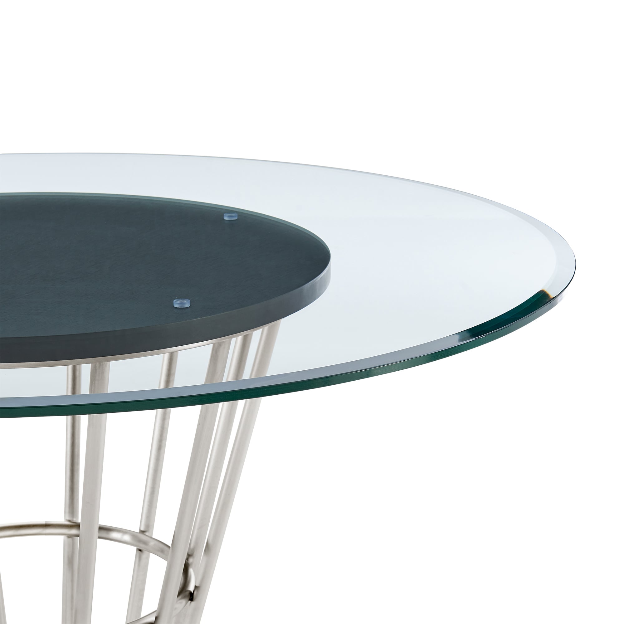 Armen Living Veronica / Shannon 5-Piece Round Dining Table Set