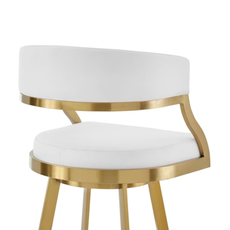 Gold Stainless Steel Swivel Stool