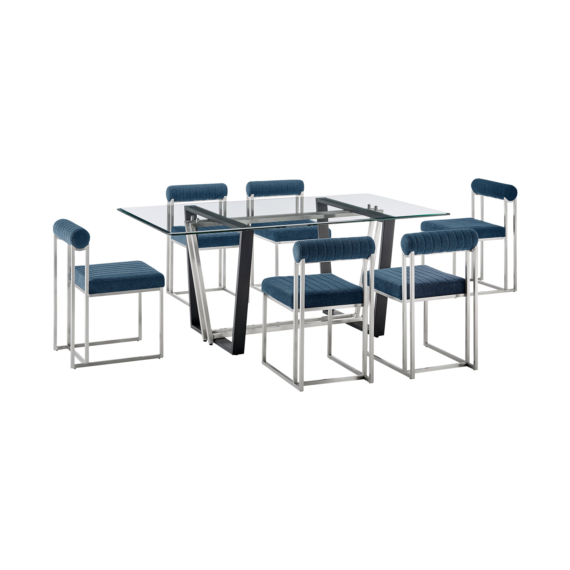 Armen Living Kai / Anastasia 7-Piece Dining Set
