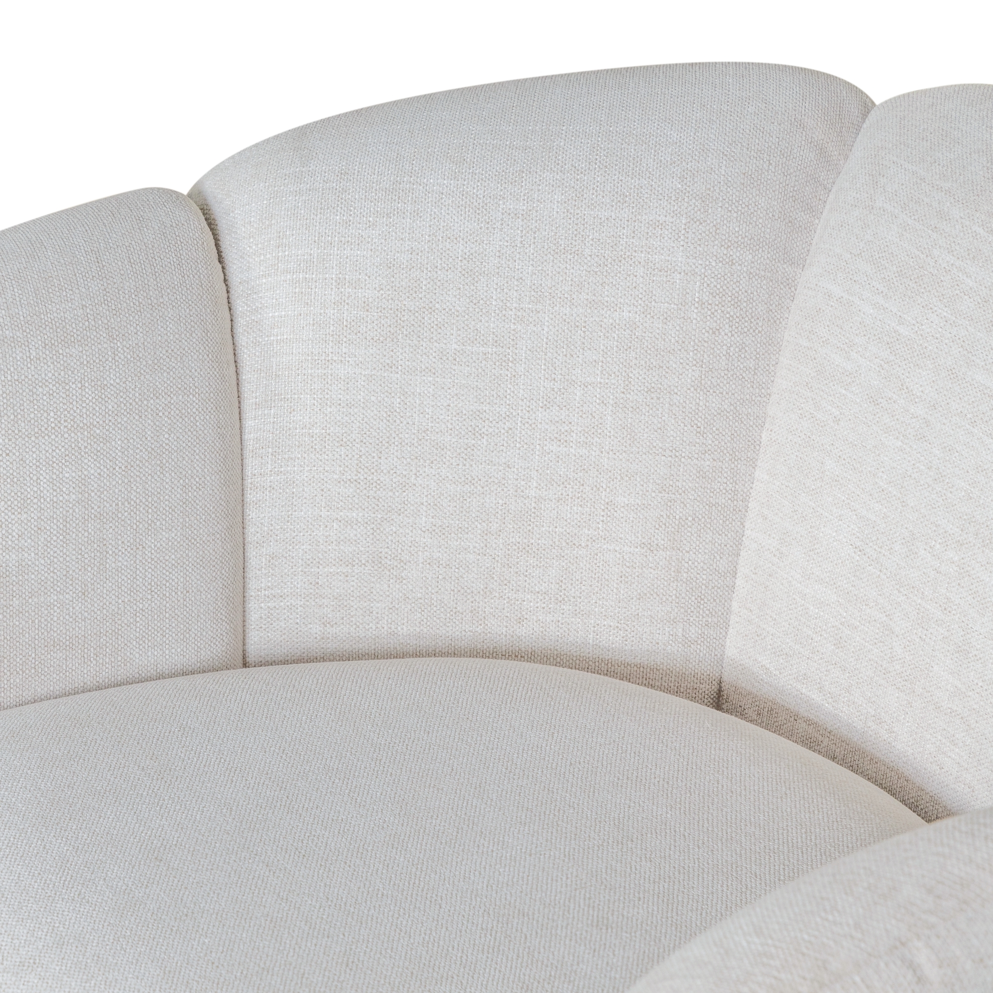 Armen Living Violet Rattan-Back Barrel Chair