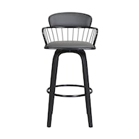 Contemporary Swivel Counter-Height Stool