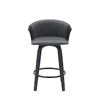 Contemporary Counter-Height Swivel Stool